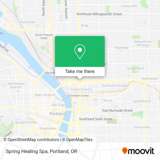Spring Healing Spa map