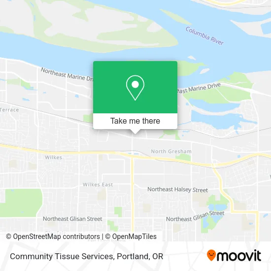 Mapa de Community Tissue Services