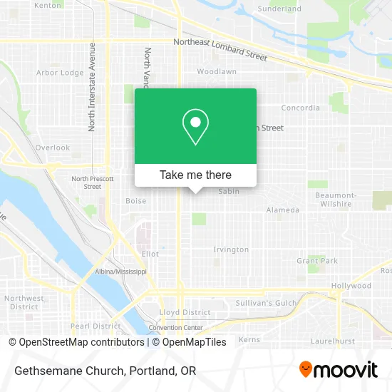Gethsemane Church map