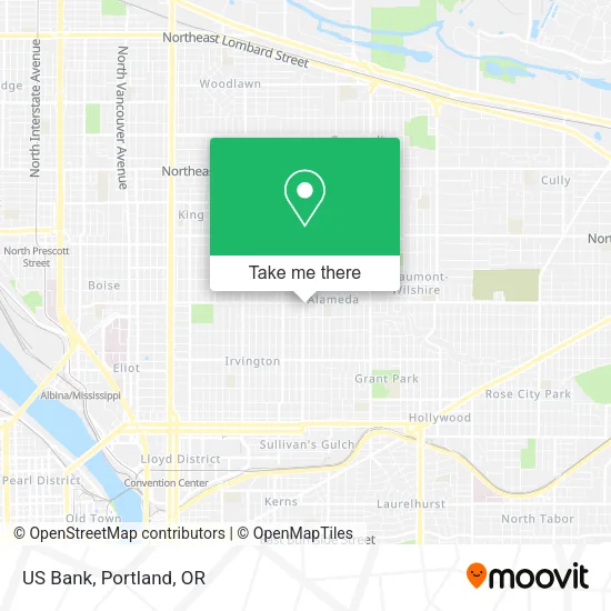 Mapa de US Bank