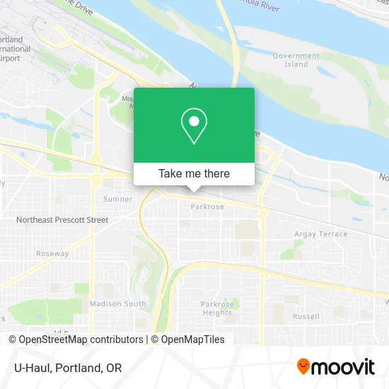 U-Haul map