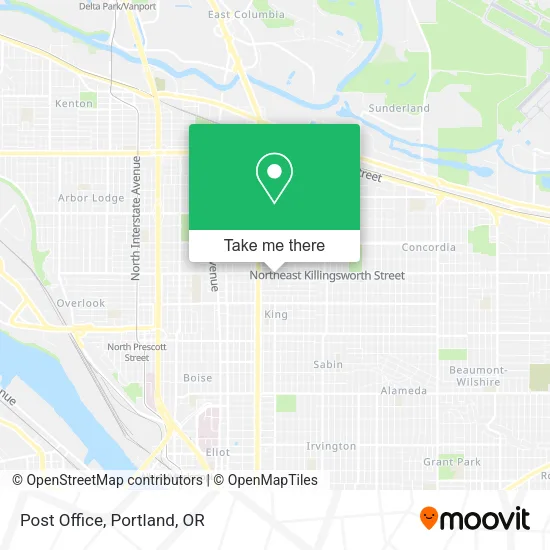 Post Office map