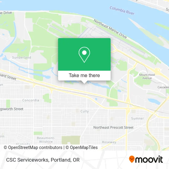 Mapa de CSC Serviceworks