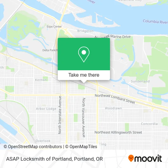 ASAP Locksmith of Portland map