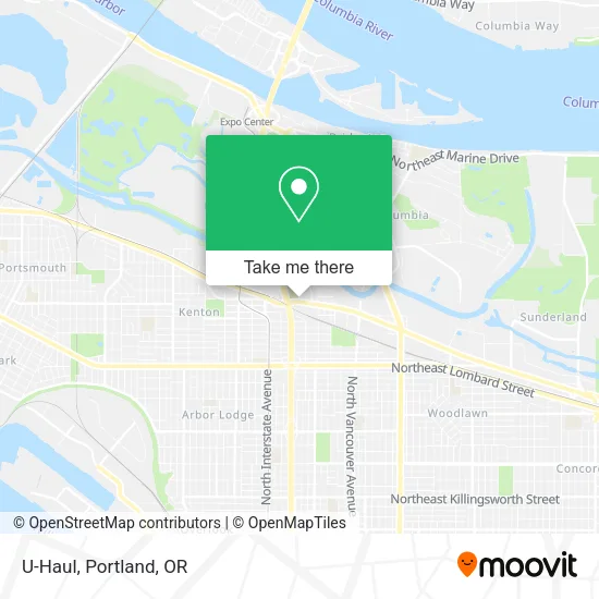 Mapa de U-Haul