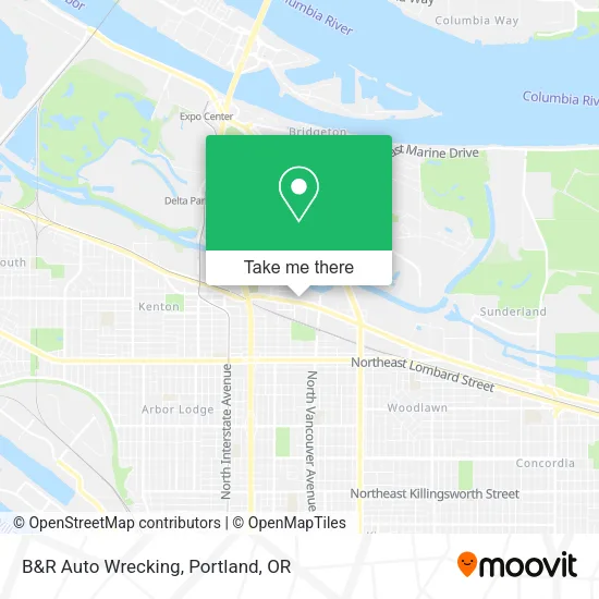 Mapa de B&R Auto Wrecking