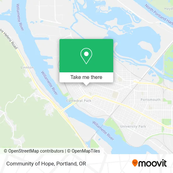Community of Hope map