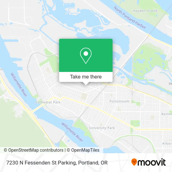 7230 N Fessenden St Parking map