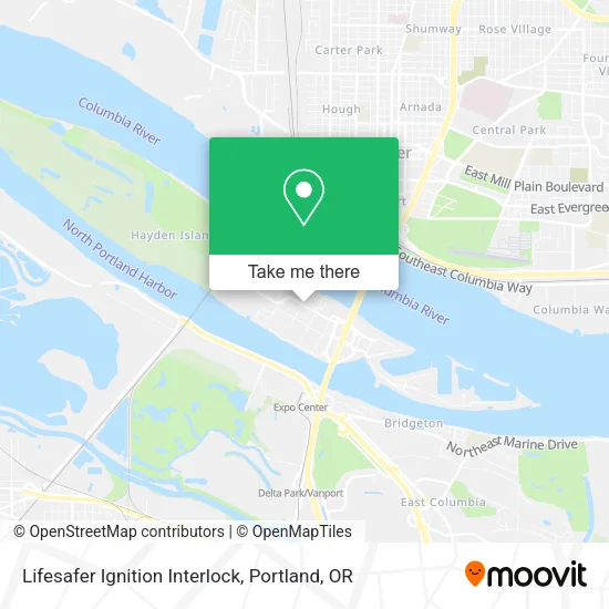 Mapa de Lifesafer Ignition Interlock
