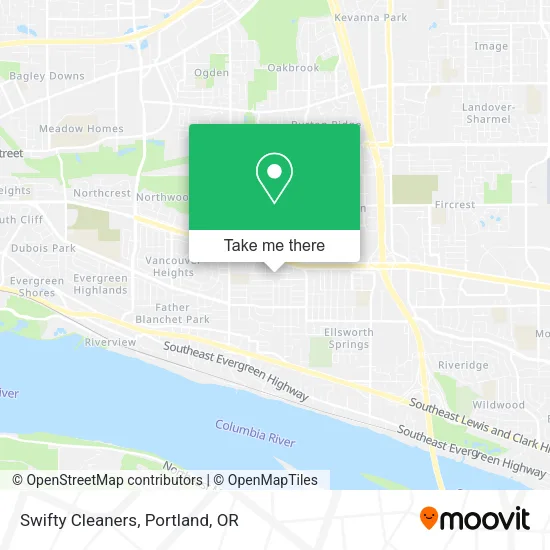 Swifty Cleaners map