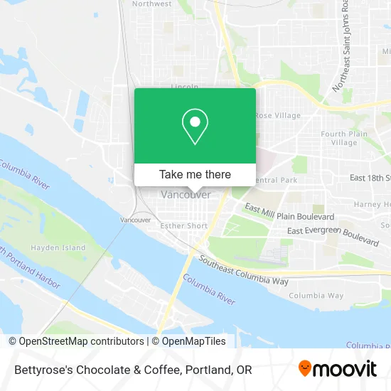 Bettyrose's Chocolate & Coffee map