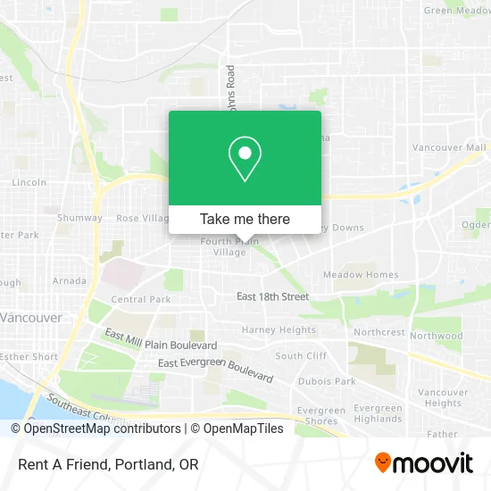 Rent A Friend map
