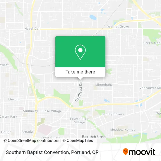 Southern Baptist Convention map