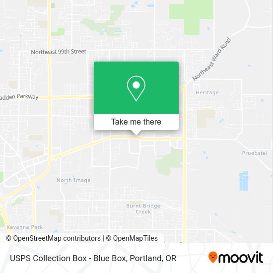 USPS Collection Box - Blue Box map