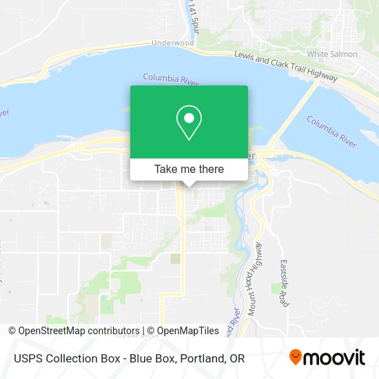 USPS Collection Box - Blue Box map