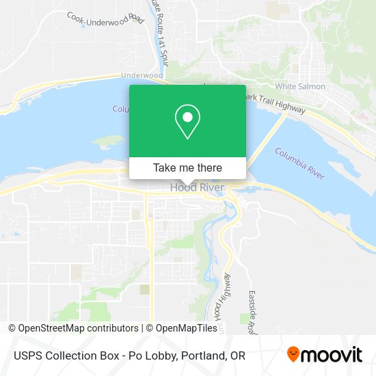 USPS Collection Box - Po Lobby map