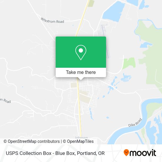 USPS Collection Box - Blue Box map