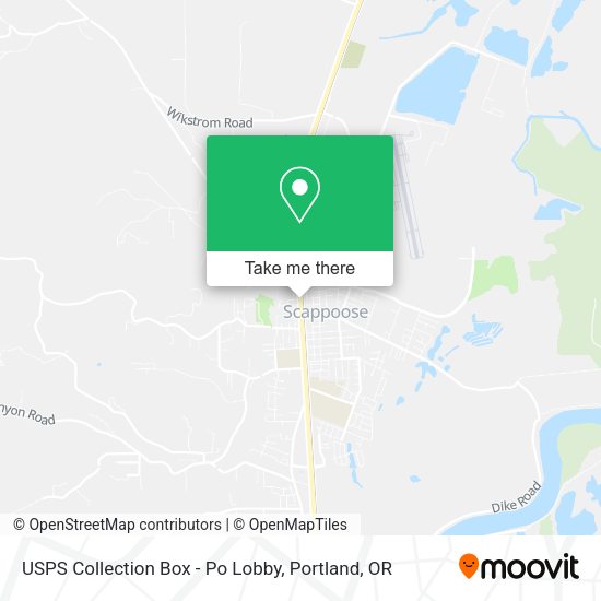 USPS Collection Box - Po Lobby map