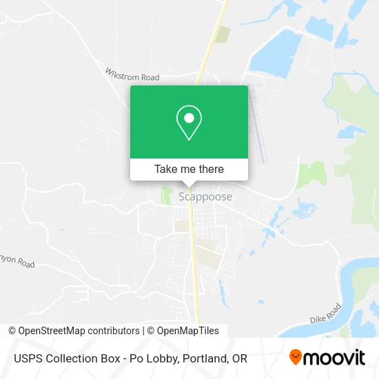 Mapa de USPS Collection Box - Po Lobby