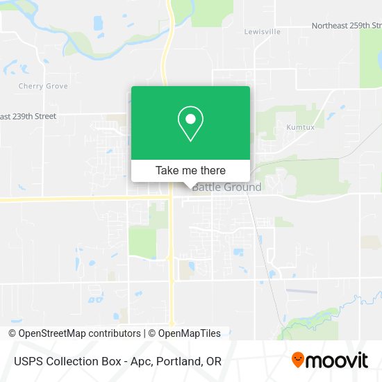 USPS Collection Box - Apc map