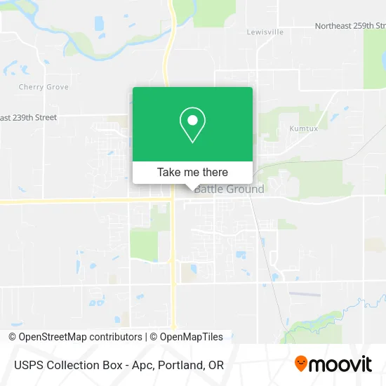 Mapa de USPS Collection Box - Apc