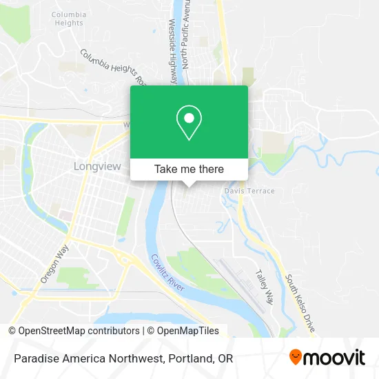 Mapa de Paradise America Northwest