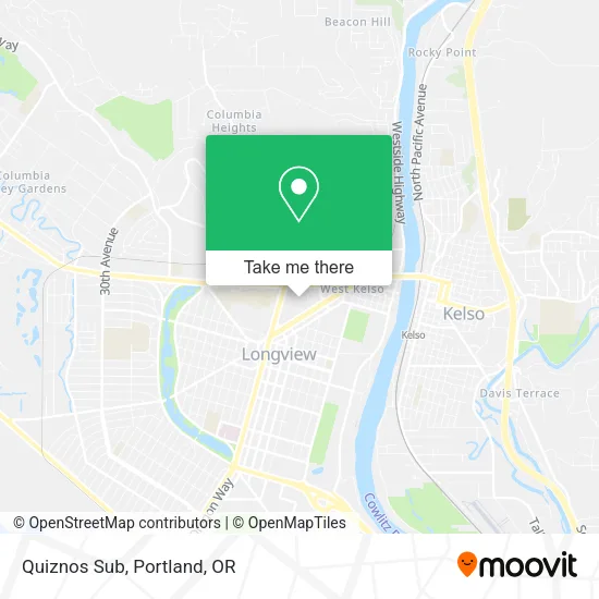 Mapa de Quiznos Sub