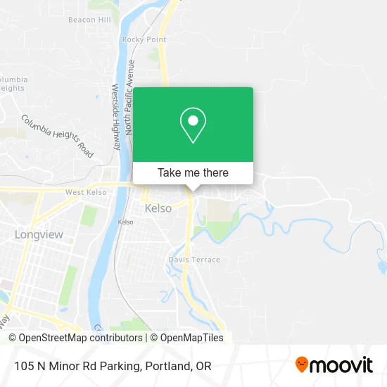 105 N Minor Rd Parking map