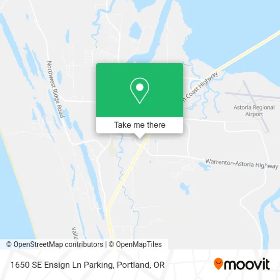Mapa de 1650 SE Ensign Ln Parking