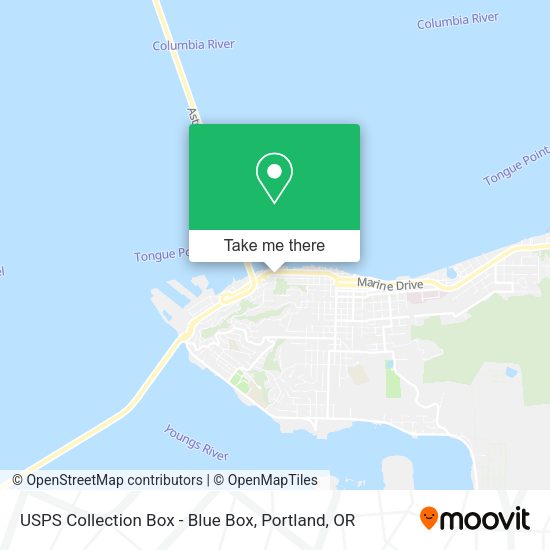 USPS Collection Box - Blue Box map