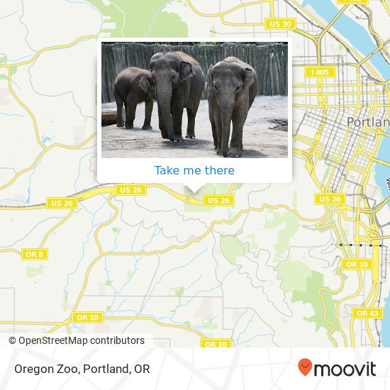 Mapa de Oregon Zoo