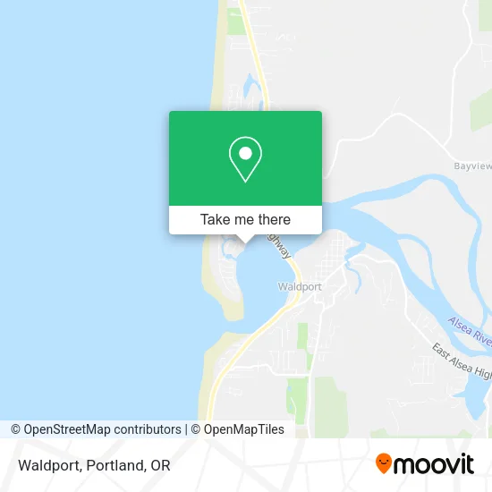 Waldport map