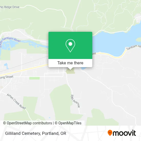 Gilliland Cemetery map