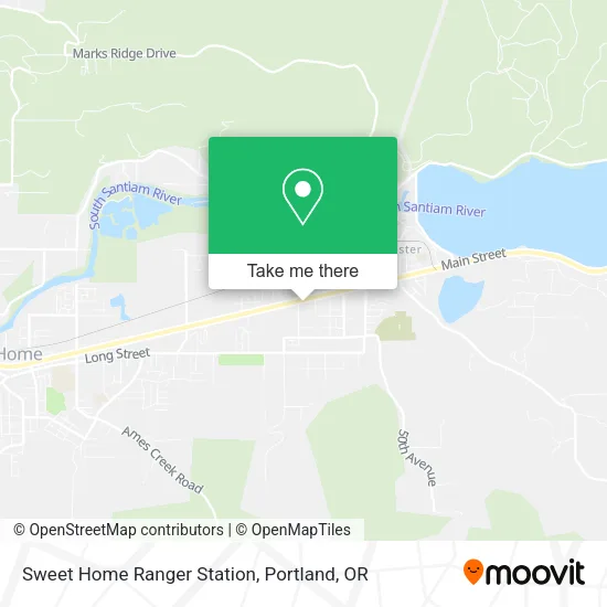 Mapa de Sweet Home Ranger Station