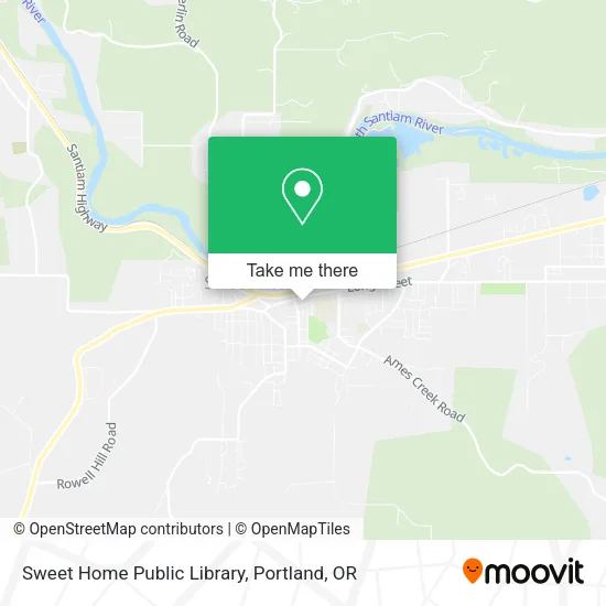 Mapa de Sweet Home Public Library
