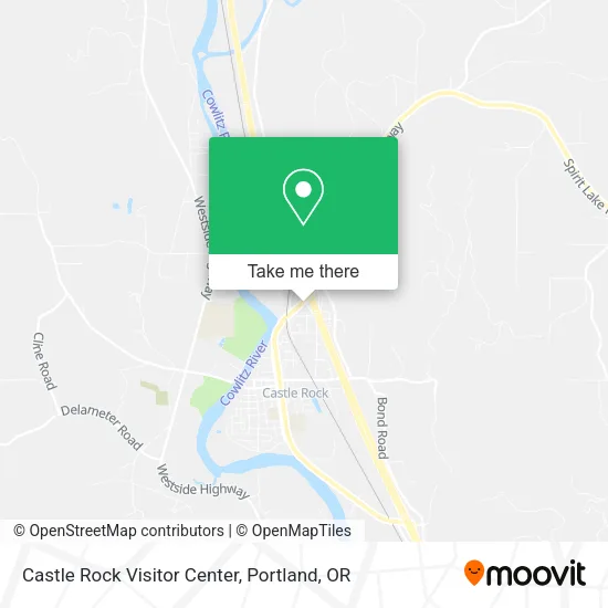 Castle Rock Visitor Center map