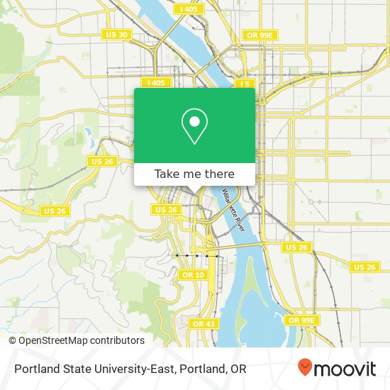 Portland State University-East map