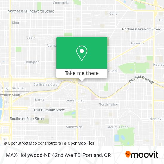 MAX-Hollywood-NE 42nd Ave TC map