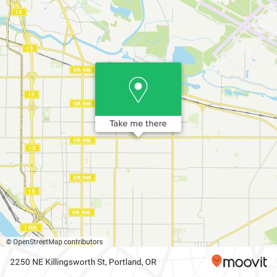 Mapa de 2250 NE Killingsworth St