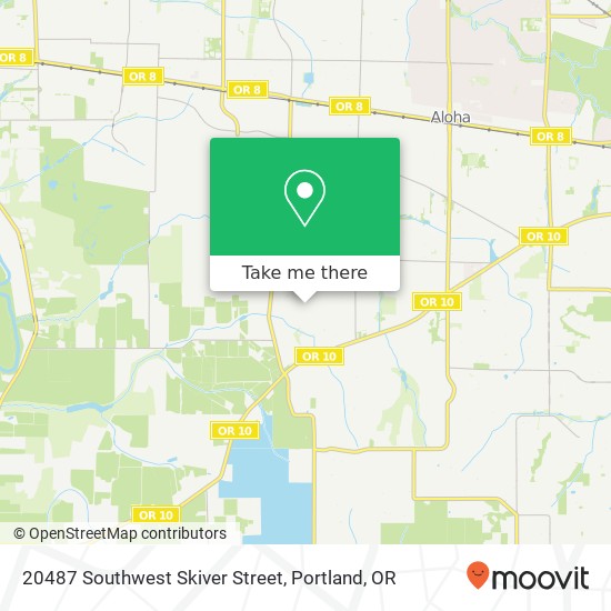 Mapa de 20487 Southwest Skiver Street