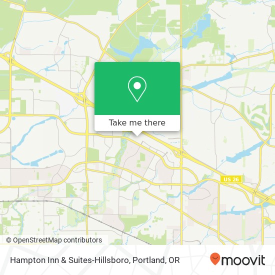 Mapa de Hampton Inn & Suites-Hillsboro