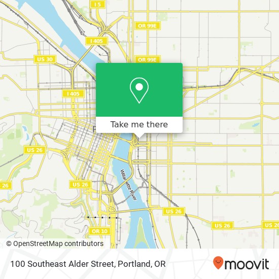 Mapa de 100 Southeast Alder Street