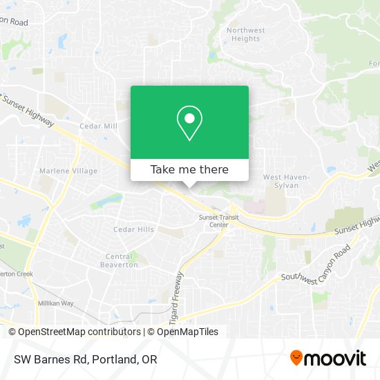 Mapa de SW Barnes Rd