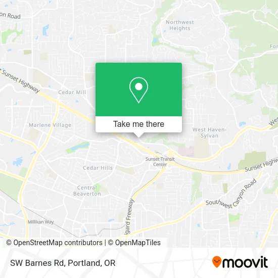 Mapa de SW Barnes Rd