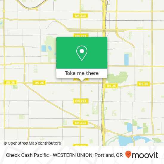 Mapa de Check Cash Pacific - WESTERN UNION