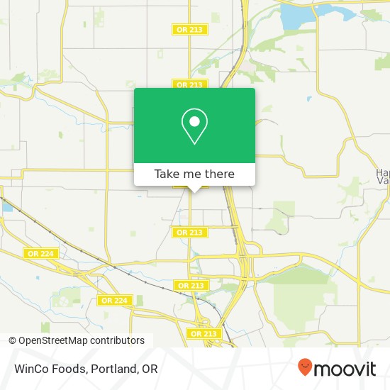 WinCo Foods map