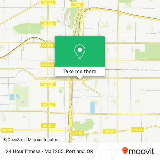 24 Hour Fitness - Mall 205 map