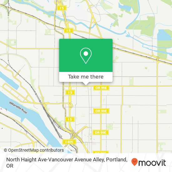 Mapa de North Haight Ave-Vancouver Avenue Alley