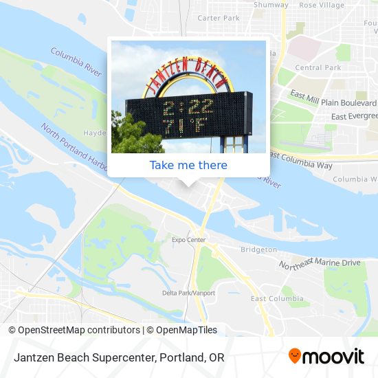 Jantzen Beach Supercenter map