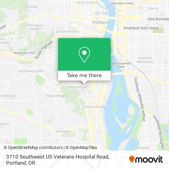 Mapa de 3710 Southwest US Veterans Hospital Road